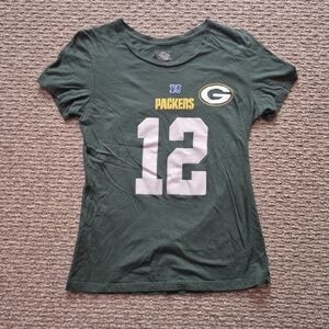 Green Bay Packers #12 Aaron Rodgers Woman's Tshirt